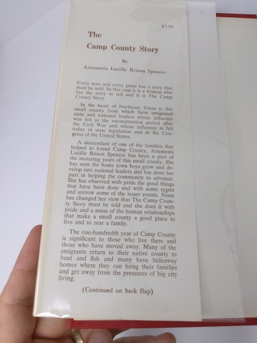 The Camp County Story by Artemesia Lucille Brison Spencer Texas Texana Americana - Imagen 4 de 10