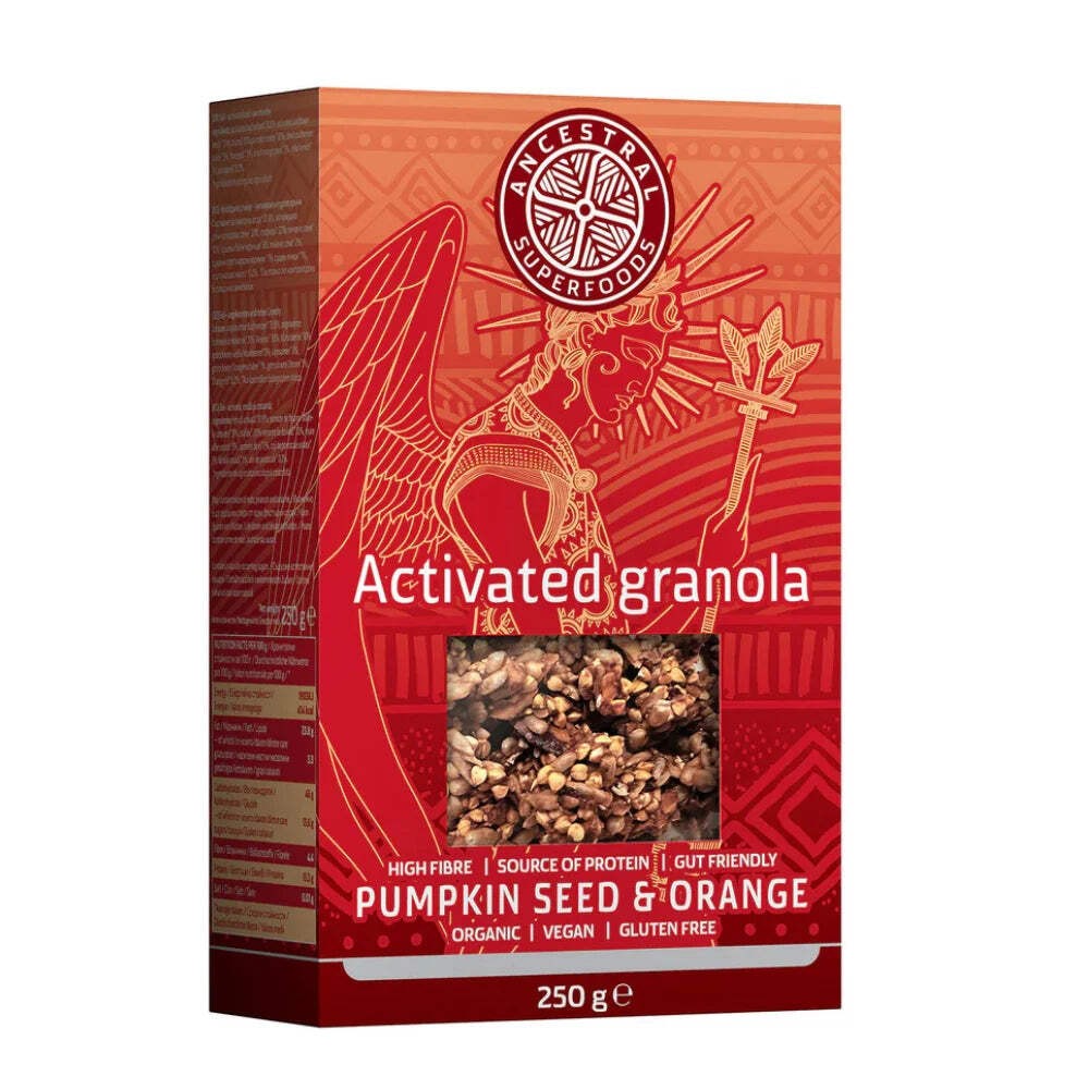 Ancestral Superfoods Activated Granola Pumpkin Seed & Orange 250g Gluten Free