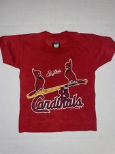 Vintage 90s St Louis Cardinals Toddler T Shirt 2T 4T Red USA Made MLB Tee