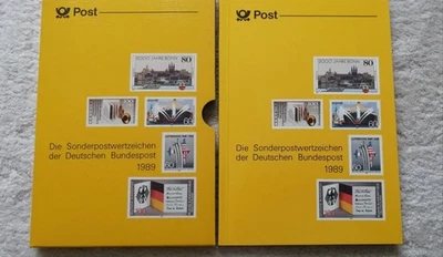 BRD Bund Jahrbuch 1989 komplett, dabei auch Berlin 1989 komplett postfrisch - Bild 1 von 4