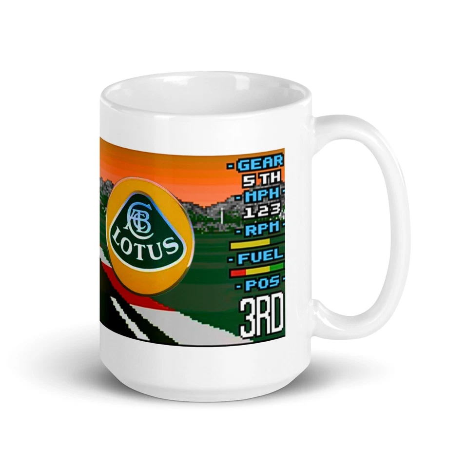 Lotus Turbo Challenge 2 Retro Mug – 11oz - Image 3 of 4