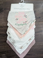 Baby Girl Bandana Bibs Nana and Flora 8l Bibs