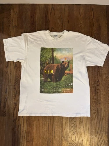 R.E.M. Monster Tour T Shirt XL Confused Bear Ni 1990s vintage concert t-shirt, vintage, size XL, single stitch, B+ condition