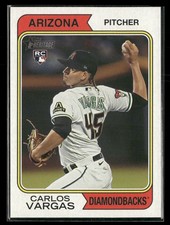 2023 Topps Heritage #552 Carlos Vargas Arizona Diamondbacks Rookie