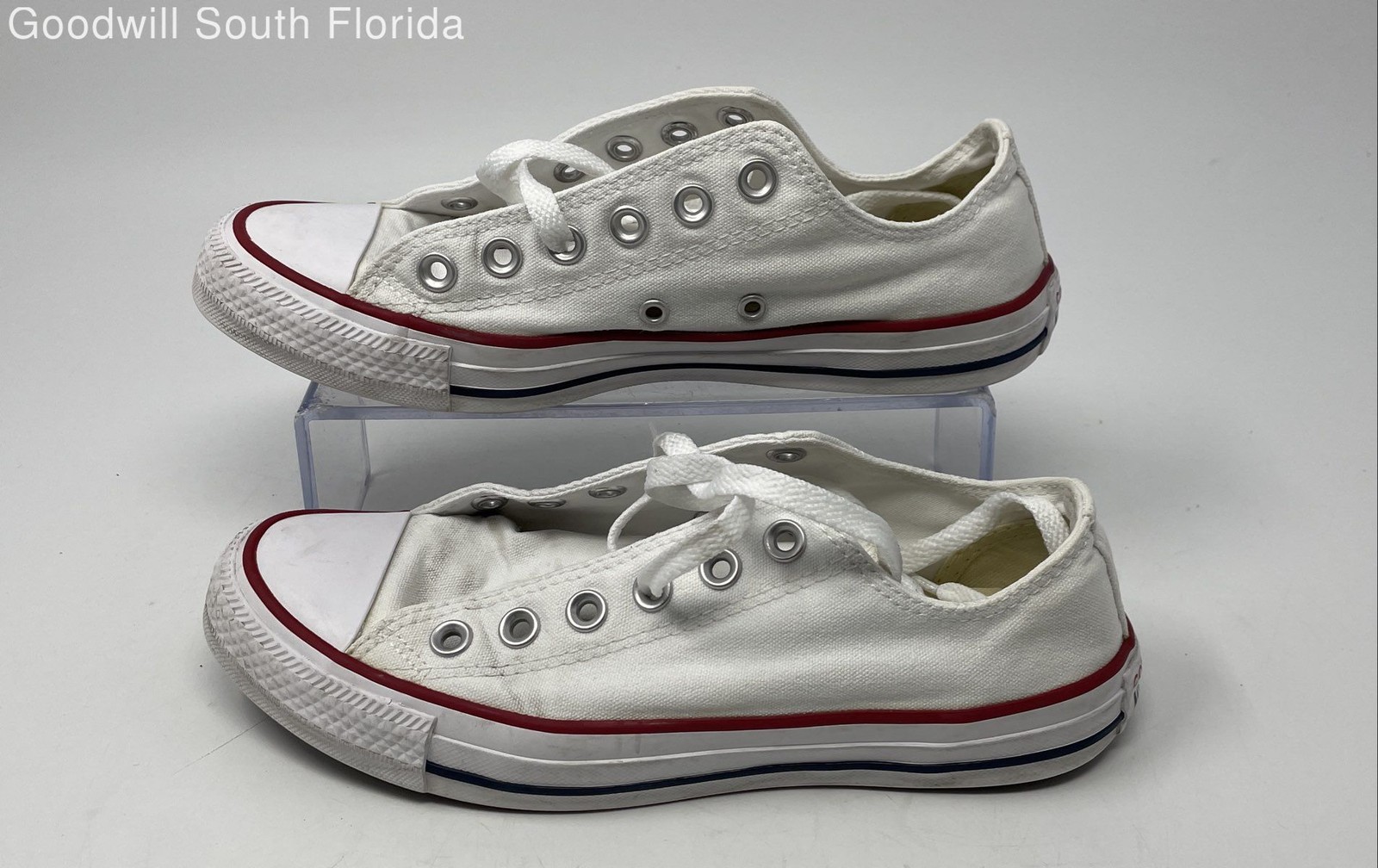 Converse Unisex Chuck Taylor All Star M7652 White Sneakers Shoes Size M5.5 W7.5