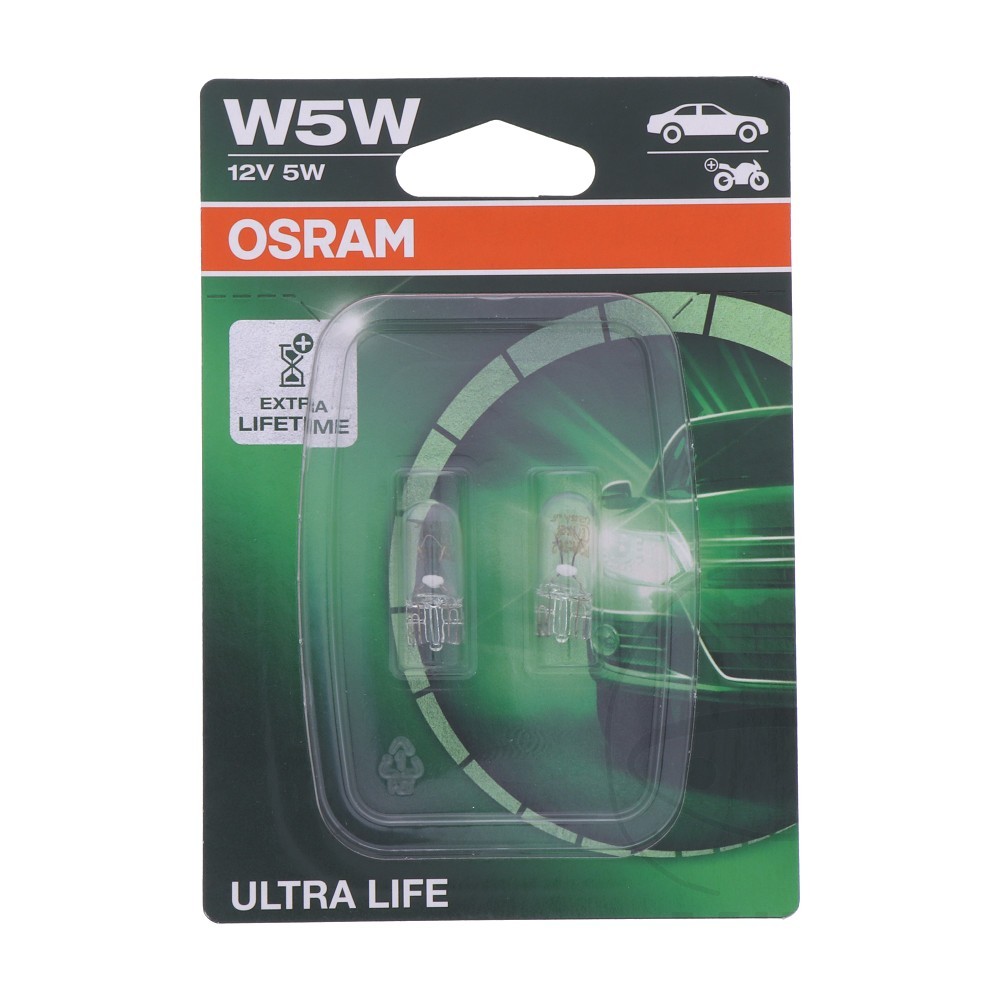 Osram Bulb 12V5W W2.1X9.5D 1 Pack Fit Aprilia Caponord 1200 ABS 2013-2017