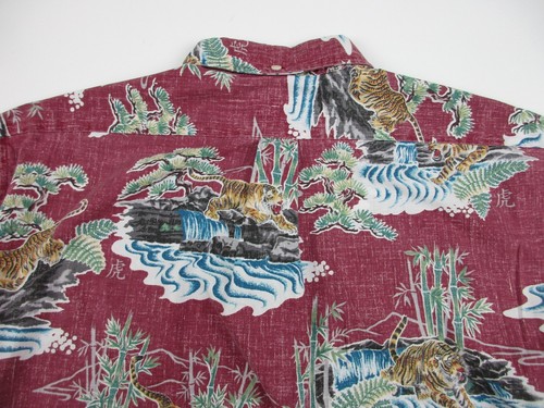 Mens XL Reyn Spooner Classic Tiger Shirt pullover hawaiian inside out - Picture 3 of 5