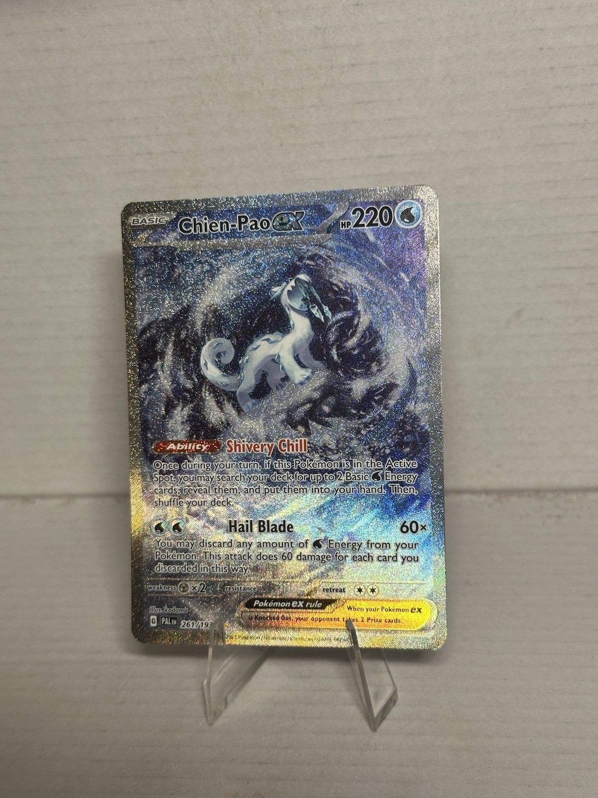 Chien-Pao ex Pokémon TCG Sv02 Paldea Evolved #261/193 NM Free Shipping