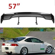 Glossy Black 57 Rear Spoiler Wing Truck Style Abs Plastic For Acura Rsx 02-06