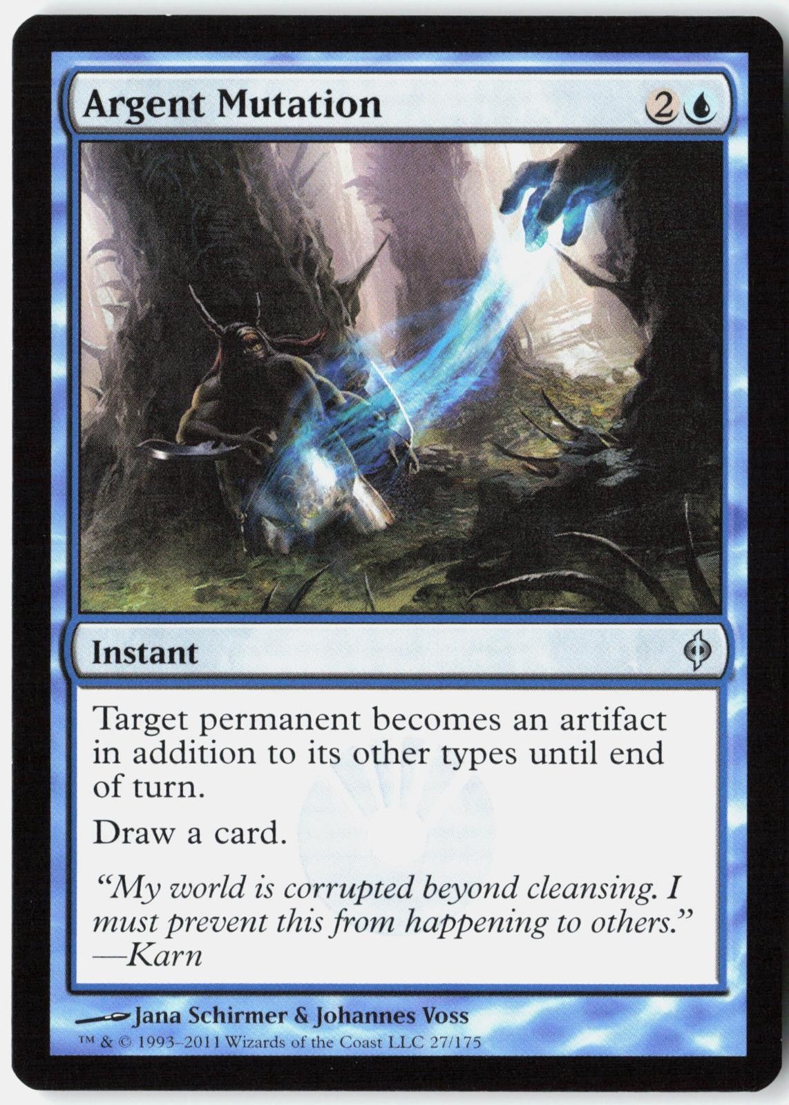 Argent Mutation 27 Uncommon New Phyrexia Magic: The Gathering Lightly Played