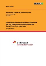 Stainer - Der Schutz der kommunalen Finanzhoheit bei der Erhebung von  - X555z