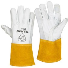 Tillman 1325 Reinforced Goatskin TIG Welding Gloves with Heat Shield, X-Small