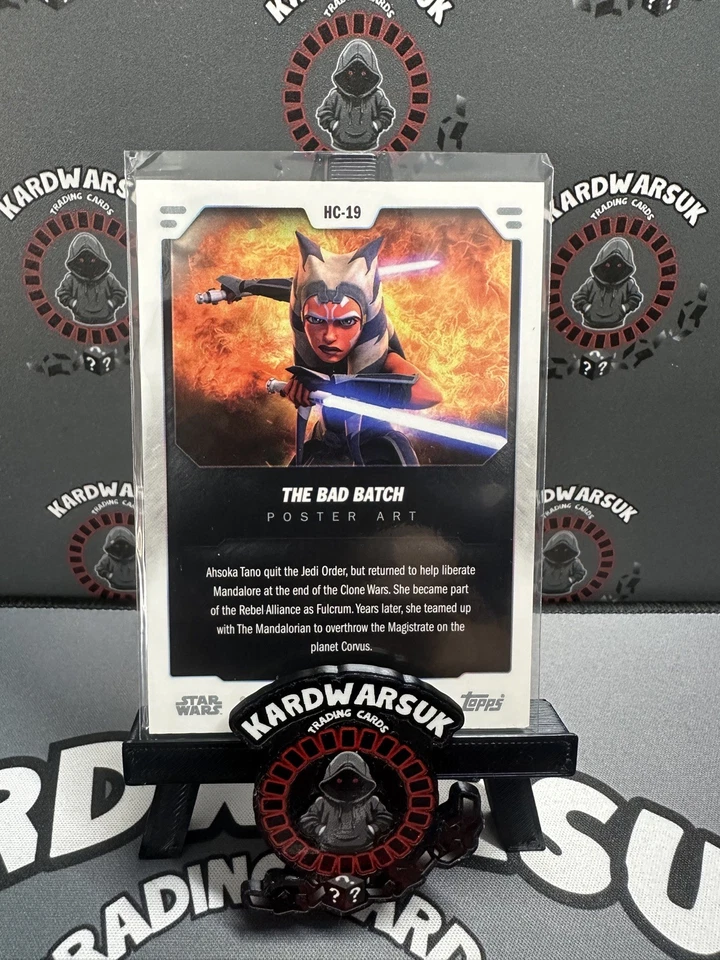 2023 Topps Star Wars short print HC-19 Ahsoka Tano Poster Art The Bad Batch - Image 4 of 4