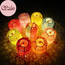 10PCS Paper Lanterns Chinese New Year Spring Festival Lantern 6Inches Variety Co