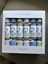 WILLIAMS SONOMA Famille Rose Party Crackers Set Of 12 Spring/Easter