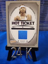 🔥 2004-05 Fleer Authentix Hot Ticket Carmelo Anthony Nuggets Jersey HOF 🏀
