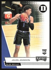 2021-22 Panini Chronicles Draft Picks Playoff Jalen Johnson RC #364 Duke Blue