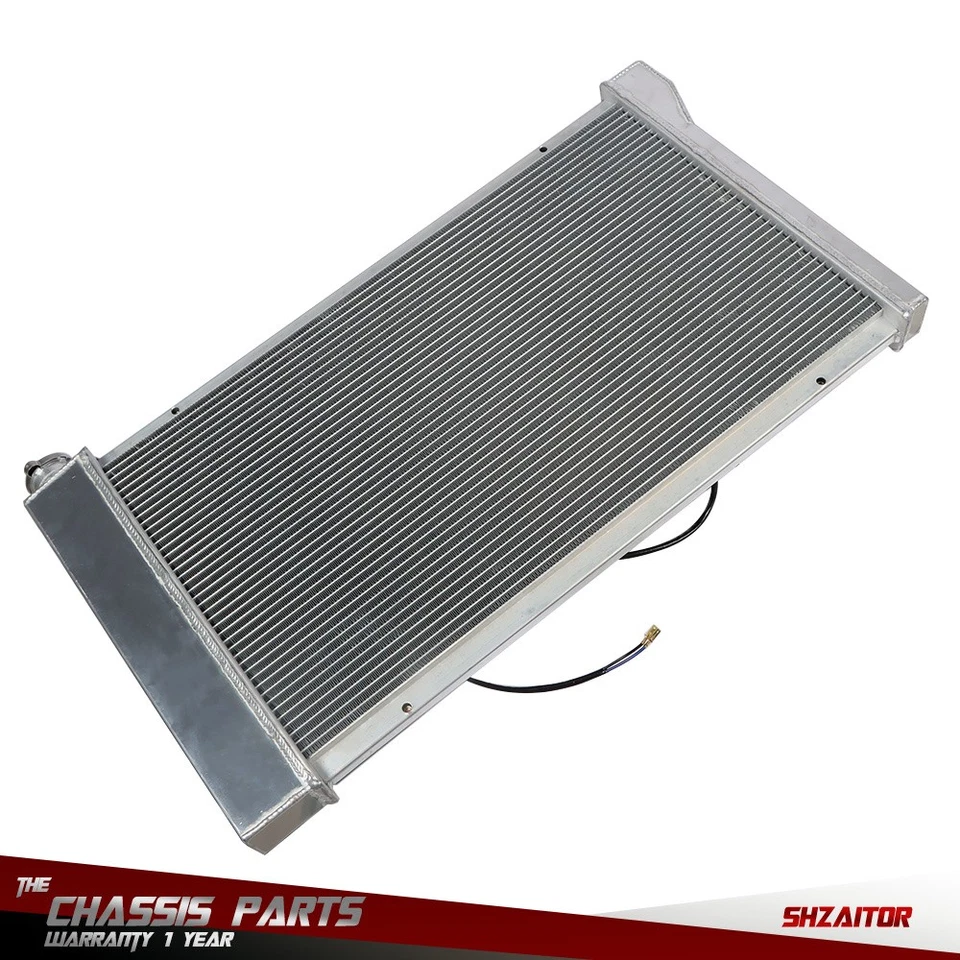 3 Row Radiator+Shroud Fan For Chevy/GMC C/K 10/20/30 Series Pickup Truck 1967-72 Foto 4 de 4