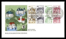 Mayfairstamps Germany FDC 1980 Castles Combo Rollenmarkendauerserie First Day Co