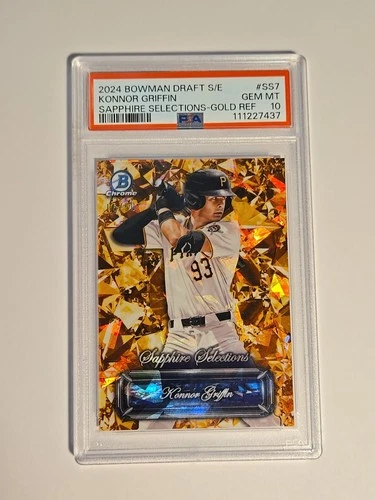 2024 Bowman Chrome Draft Sapphire Edition - Konnor Griffin Gold Refractor PSA 10