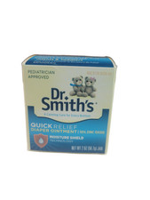 Dr Smiths Premium Blend Quick Relief Zinc Oxide Diaper Rash Ointment 2 oz FADED