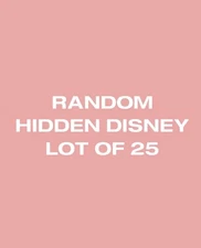 Disney Pin Trading Lot of 25- Random Lot of Hidden Disney Pins