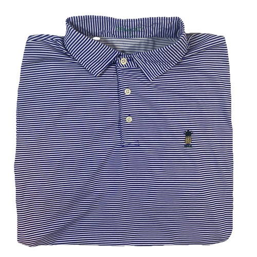 Garden City Country Club Herren Polo blau gestreift Shirt Größe Medium - 95 $