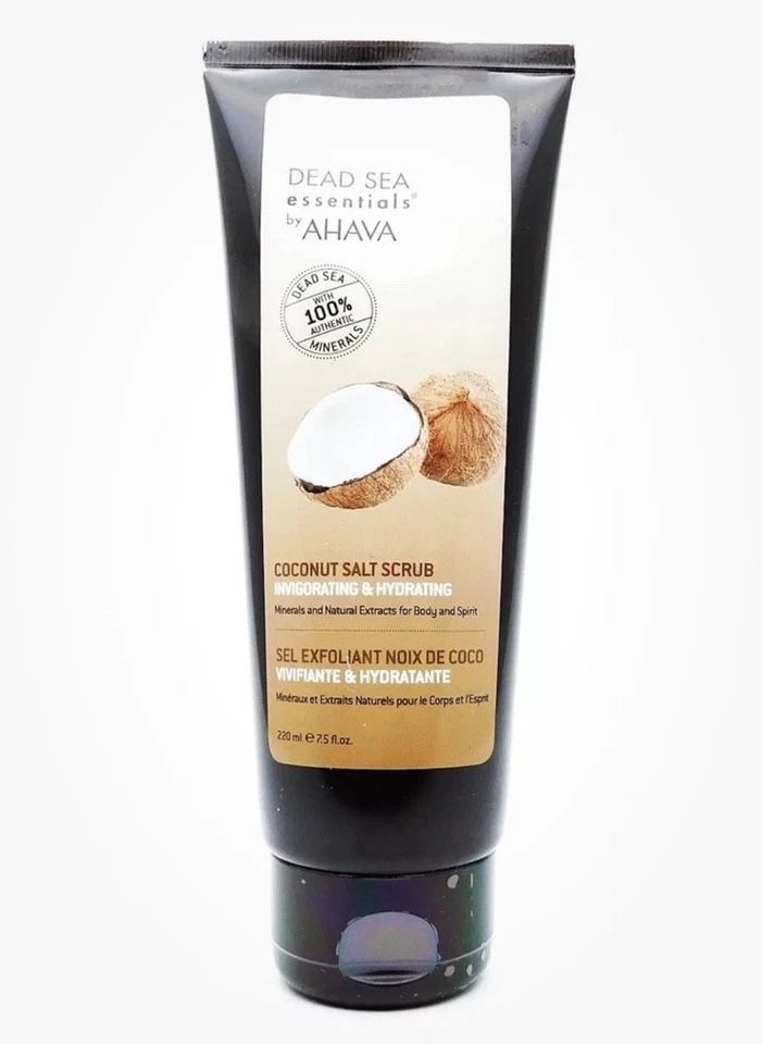 AHAVA Dead Sea Essentials Coconut Salt Scrub 7.5oz Hydrating Exfoliant - Image 4 of 4