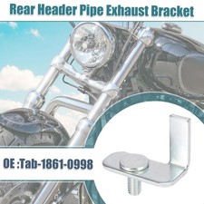 Motorrad Auspuffhalter Hinten Krümmerrohr Tab-1861-0998 Silber Ton