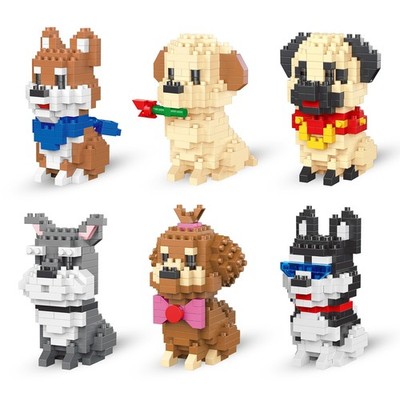 Dog Building Blocks Set, Mini Building Blocks Kit...