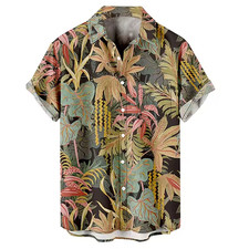 Classic Island Look Short Sleeve Shirt Suitable for Summer Comfort and Travel
