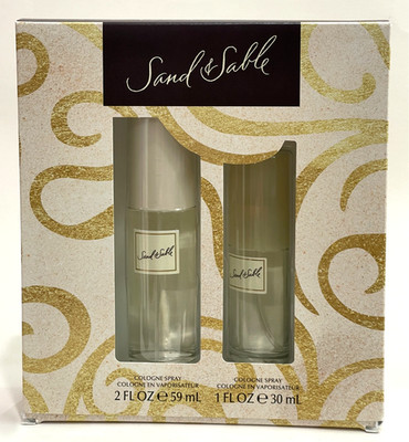 2pc Gift Set Sand & Sable By Coty Cologne Spray For Women 2 fl oz + 1 fl oz