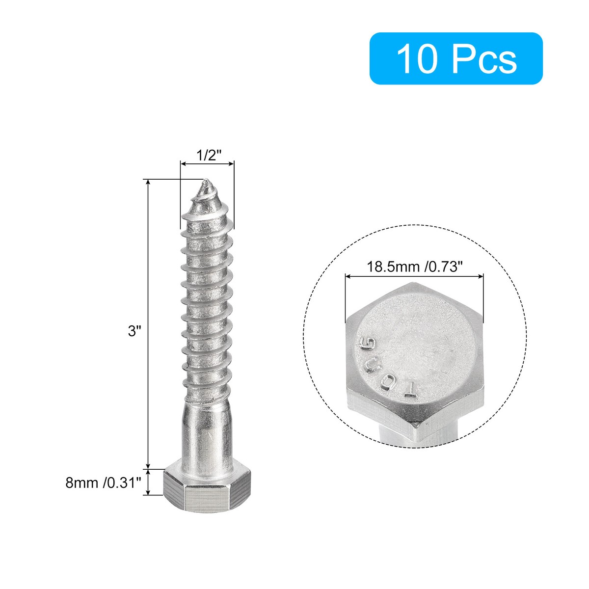 Viti M5 Testa Cilindrica Con Esagono Incassato In Acciaio Inox A2-70 - Kit Da 100 Pezzi Misti (DIN 912)