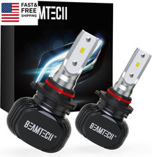 9005/HB3 Bulbs, S1 Series Fanless Fog Light 300 Brighter 6500K White, 2 Bulbs