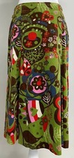 Oilily A-Line Skirt with Multi-color Floral Print - Size 36