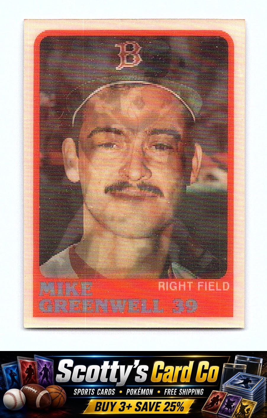 Mike Greenwell 1988 Sportflics #118 Red Sox