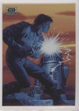 2024 Topps Chrome Star Wars Galaxy Refractor Luke Skywalker and R2-D2 50 0e3u