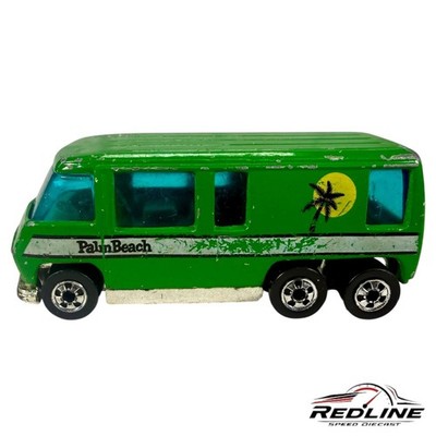  Hot Wheels Vintage Blackwalls Green GMC Motor Home Palm Beach  Hong Kong C5 