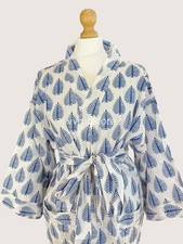 100% Cotton Lightweight Spa Home Wear Premium Cotton Bath Robe Soft Absorbent