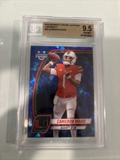 2024 Bowman U Cam Ward Sapphire #38 Beckett 9.5 Titans