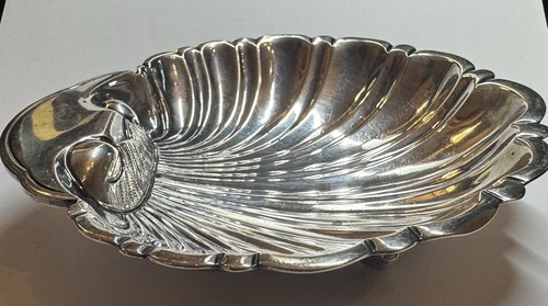 Vintage Sterling Silver Scalloped footed CLAM SHELL Bowl SANBORNS Mexico 183 gr - Picture 8 of 10