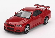 1/64 TSM Model Nissan Skyline GT-R R34 V-Spec RHD Active Red MGT00796-R