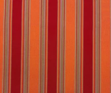 SUNBRELLA 5601 BRAVADA SALSA ORANGE STRIPE OUTDOOR FURNITURE FABRIC BY YARD 54"W