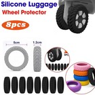 Silicone Luggage Wheel Covers Suitcase Caster Noise Reduction travel bags 8Pcs