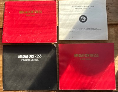 Megafortress PC Manual Set 1992 Three-Sixty Pacific Flight Sim Docs NO GAME