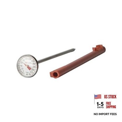Instant Read Analog Meat Food Grill BBQ Cooking Kitchen Thermometer Silver
