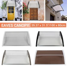 Outdoor Window Canopy Awning Polycarbonate Front Door Patio Cover Rain Snow US