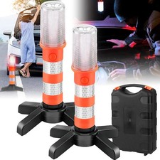 2PCS Safety Warning Light Roadside Warning Lights LED Roadside Warning Lights