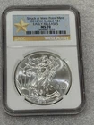 2012 (W) Silver Eagle NGC MS 70 ~ Struck @ West Point Mint Star Label (039)