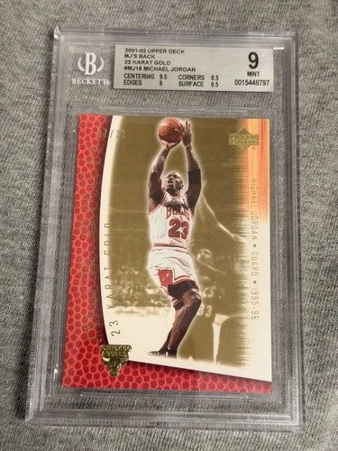 Jordan 2001 Upper Deck Jordan #MJ18 Gold